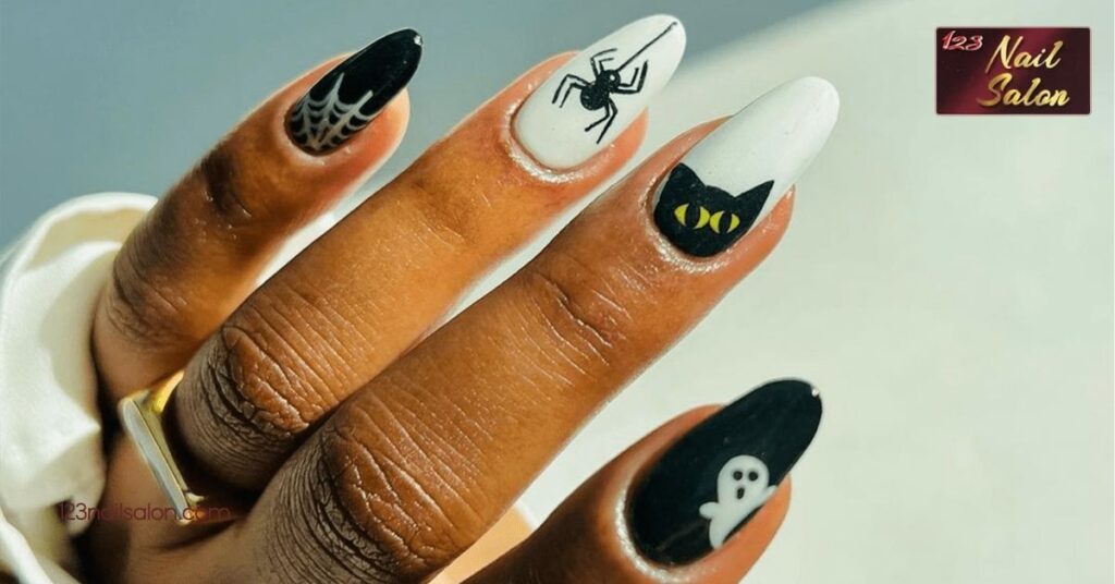 50 Spooktacular Halloween Nail Art Ideas to Get You in the Festive Spirit 1 Spooky Halloween Nail Art Ideas