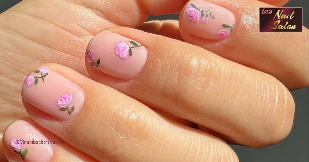 10 Stunning Nail Art Ideas for Short Nails That Will Make You Want to Show Them Off 8 Spring Inspired Floral Designs