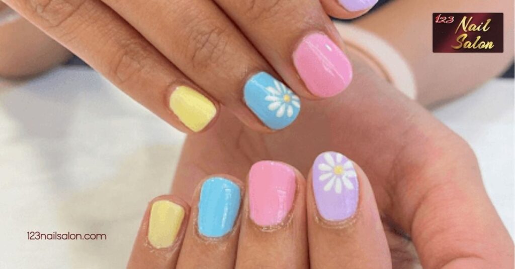 10 Stunning Nail Art Ideas for Short Nails That Will Make You Want to Show Them Off 9 Summer Brights and Pastels