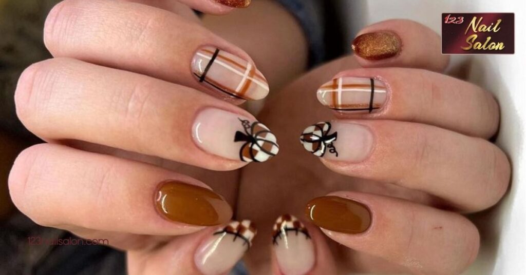 10 Creative Thanksgiving Nail Ideas to Celebrate the Holiday in Style 7 Thanksgiving Themed Nail Art