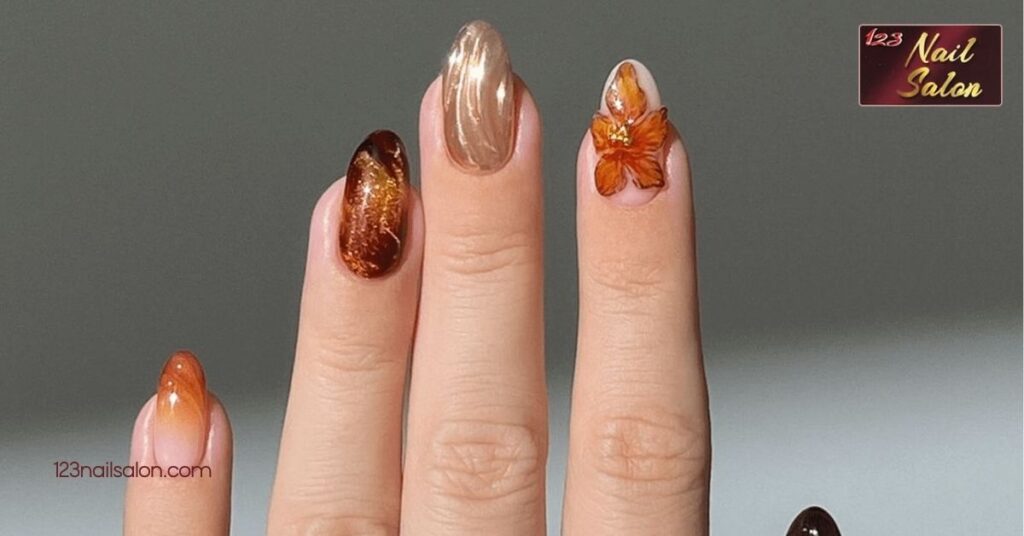 30 Stunning Nail Ideas for November: Embrace Fall Colors and Festive Designs 3 Warm Neutrals