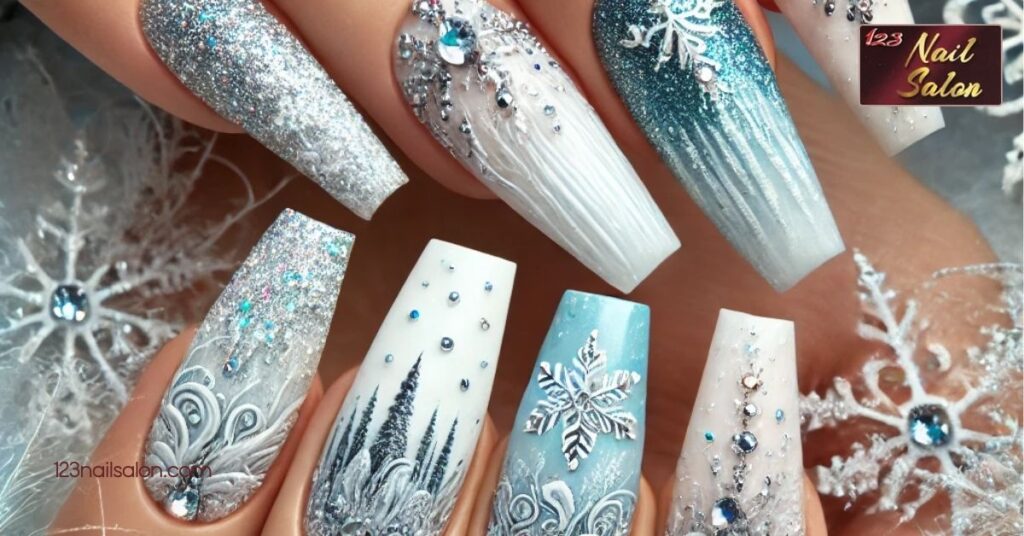 10 Acrylic Simple Nail Ideas to Elevate Your Style Effortlessly 15 Winter Wonderland Acrylic Nails