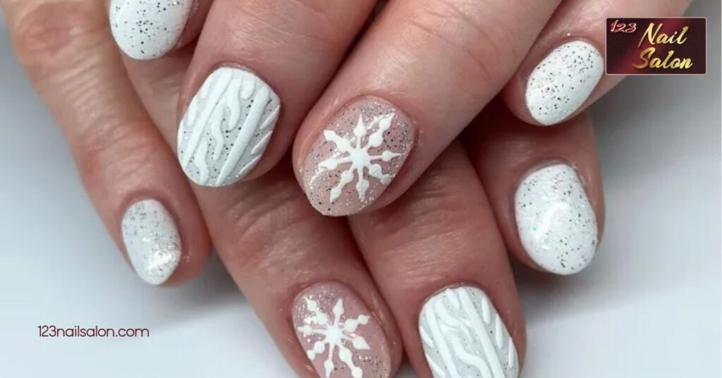 10 Stunning Nail Art Ideas for Short Nails That Will Make You Want to Show Them Off 11 Winter Wonderland Nail Art