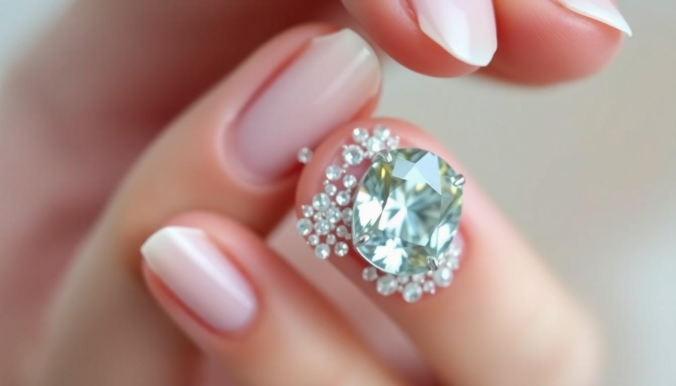 10 Stunning Gem Ideas for Nails: Elevate Your Manicure with Crystal Elegance 8 10 Stunning Gem Ideas for Nails: Elevate Your Manicure with Crystal Elegance 7