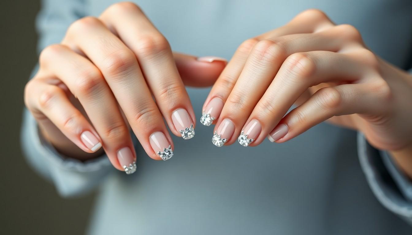 10 Stunning Gem Ideas for Nails: Elevate Your Manicure with Crystal Elegance 14 10 Stunning Gem Ideas for Nails: Elevate Your Manicure with Crystal Elegance 13