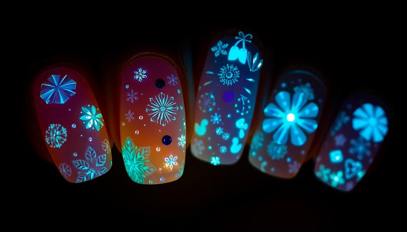 10 Mesmerizing Glow in the Dark Nail Ideas That Light Up Your Night | Easy DIY Guide 16 10 Mesmerizing Glow in the Dark Nail Ideas That Light Up Your Night | Easy DIY Guide 15