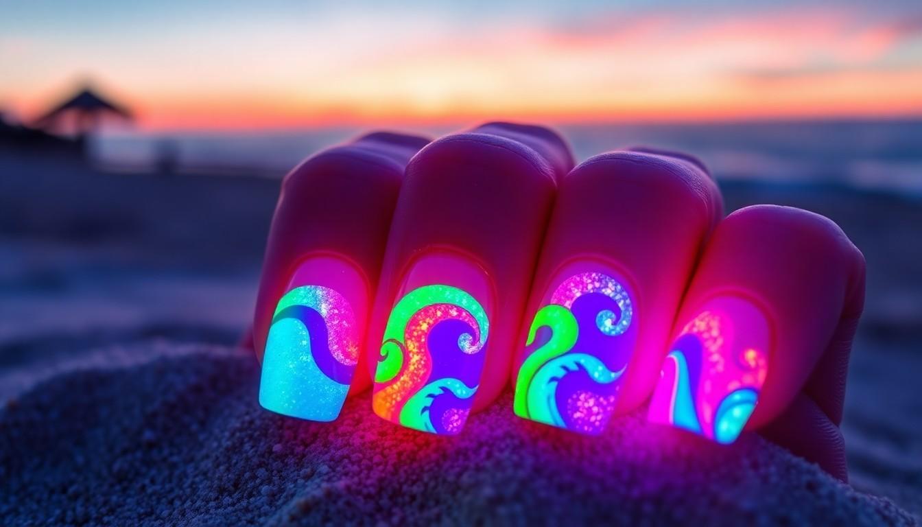 10 Mesmerizing Glow in the Dark Nail Ideas That Light Up Your Night | Easy DIY Guide 14 10 Mesmerizing Glow in the Dark Nail Ideas That Light Up Your Night | Easy DIY Guide 13