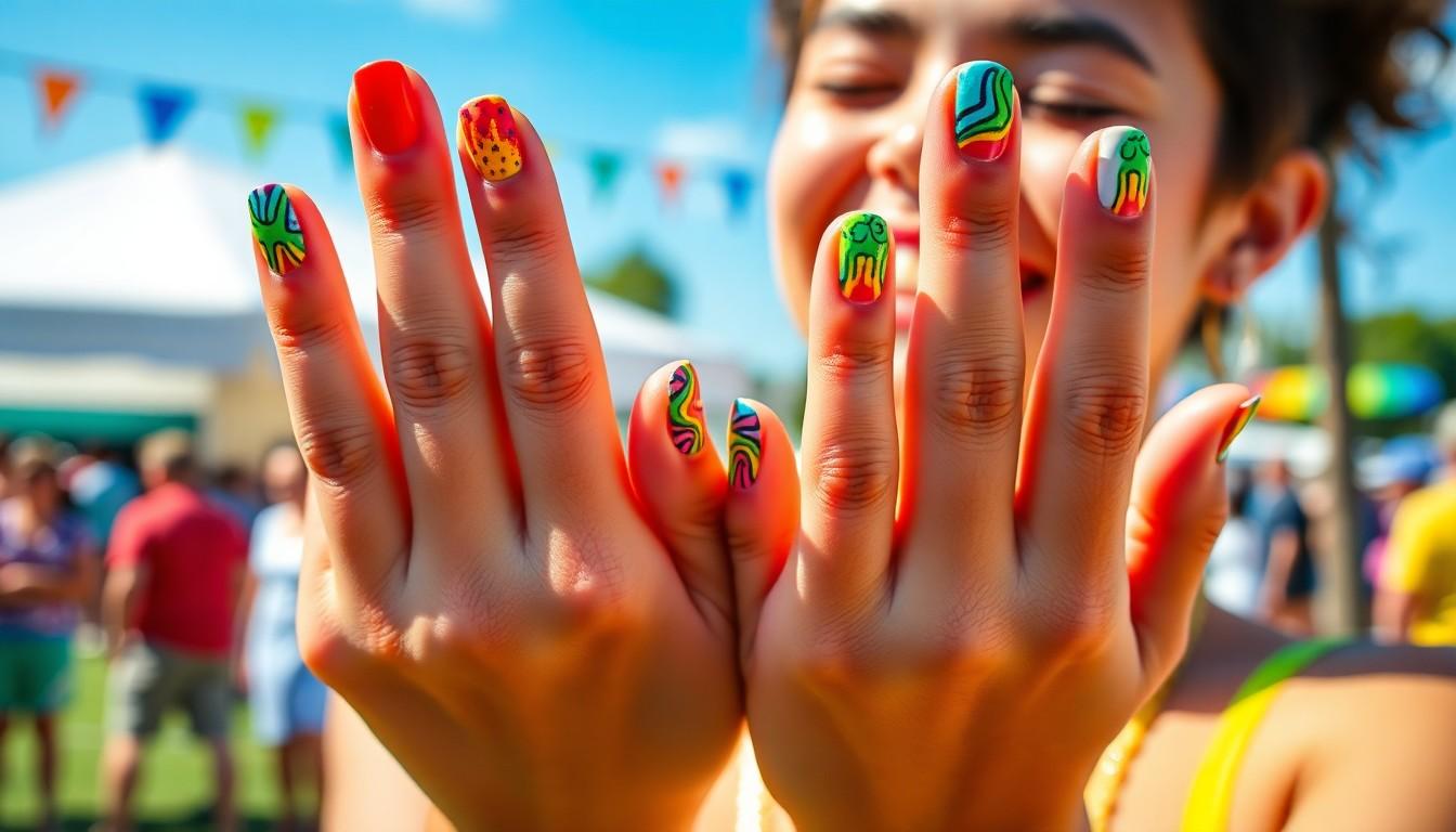 15 Stunning Rainbow Nail Ideas to Brighten Your Manicure Game | Easy DIY Designs 8 15 Stunning Rainbow Nail Ideas to Brighten Your Manicure Game | Easy DIY Designs 7