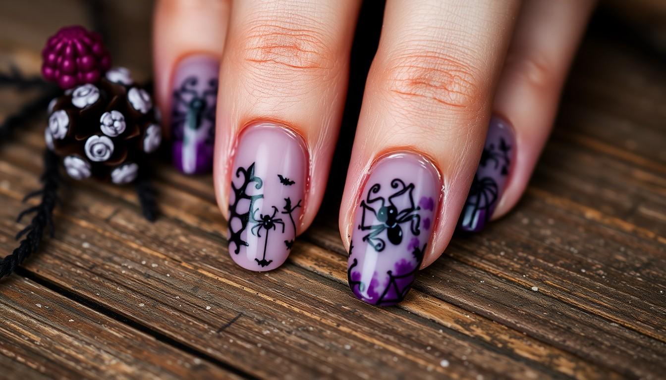 15 Stunning Purple and Black Nail Designs for Bold Manicure Lovers 16 15 Stunning Purple and Black Nail Designs for Bold Manicure Lovers 15