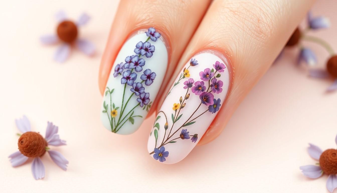10 Stunning Flower Nail Ideas to Transform Your Manicure This Season 12 10 Stunning Flower Nail Ideas to Transform Your Manicure This Season 11