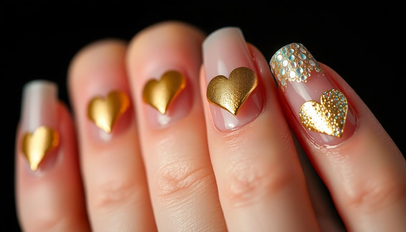 15 Adorable Heart Nail Ideas That Will Make Everyone Ask About Your Manicure 6 15 Adorable Heart Nail Ideas That Will Make Everyone Ask About Your Manicure 5