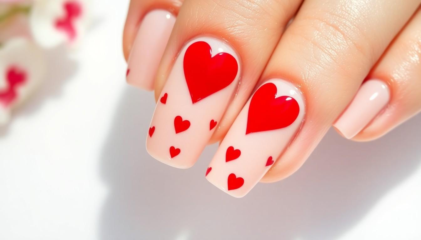 15 Adorable Heart Nail Ideas That Will Make Everyone Ask About Your Manicure 2 15 Adorable Heart Nail Ideas That Will Make Everyone Ask About Your Manicure 1