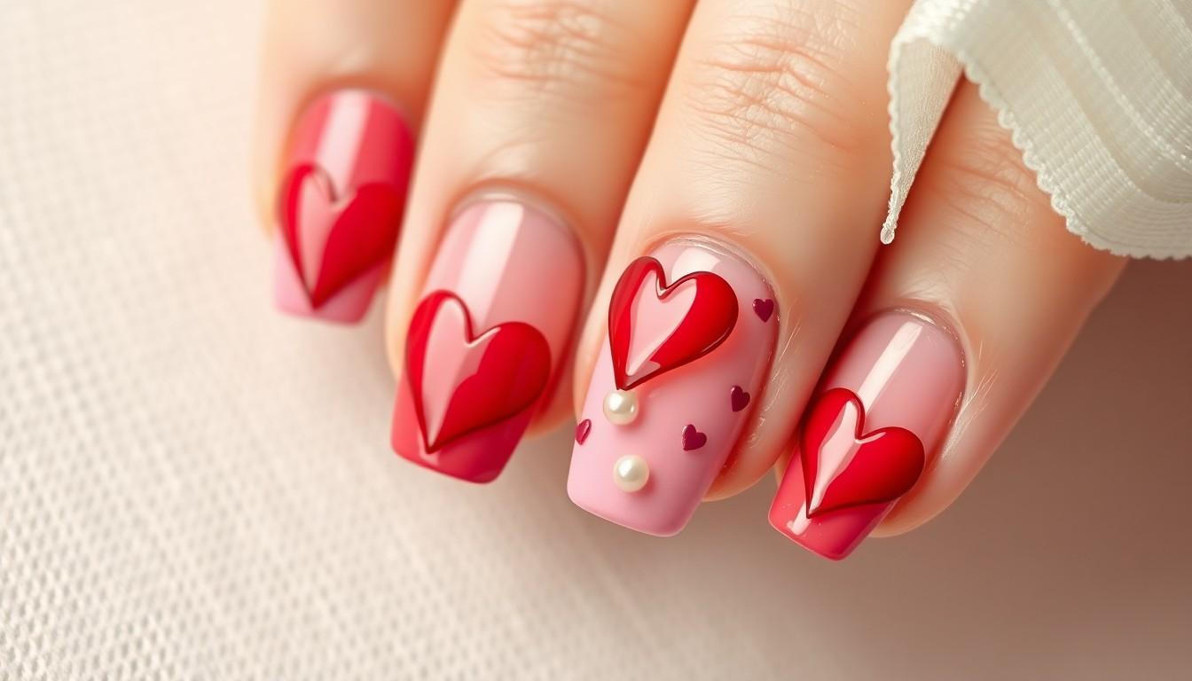 15 Adorable Heart Nail Ideas That Will Make Everyone Ask About Your Manicure 14 15 Adorable Heart Nail Ideas That Will Make Everyone Ask About Your Manicure 13