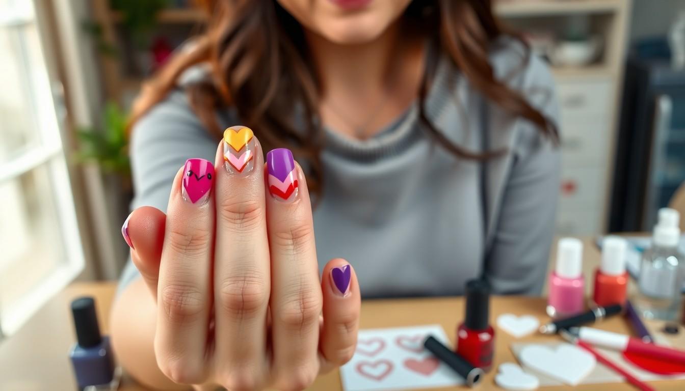 15 Adorable Heart Nail Ideas That Will Make Everyone Ask About Your Manicure 18 15 Adorable Heart Nail Ideas That Will Make Everyone Ask About Your Manicure 17
