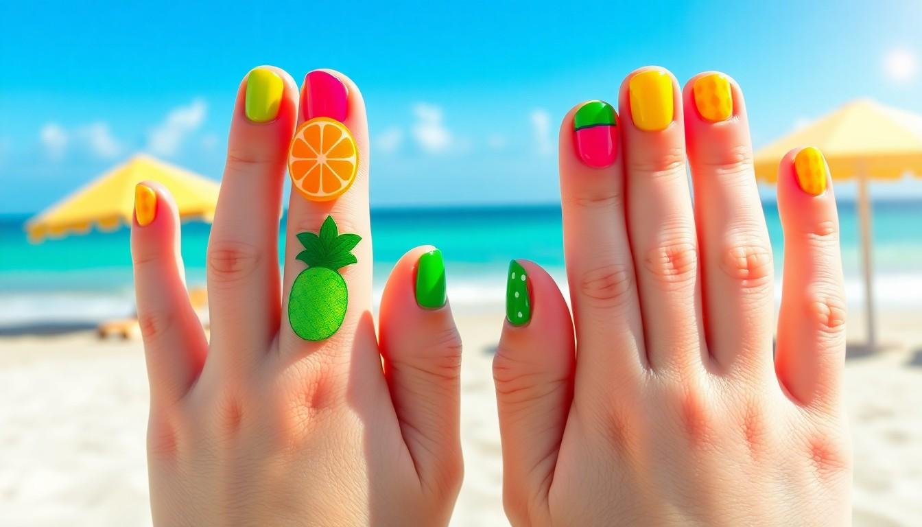 25 Stunning Short Nail Ideas for Summer: Cute Designs for Your Active Beach Days 6 25 Stunning Short Nail Ideas for Summer: Cute Designs for Your Active Beach Days 5