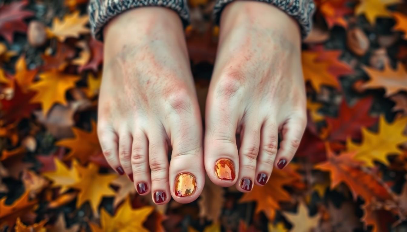 10 Cozy Toe Nail Fall Pedicure Ideas for Your Autumn Boot Season 12 10 Cozy Toe Nail Fall Pedicure Ideas for Your Autumn Boot Season 11