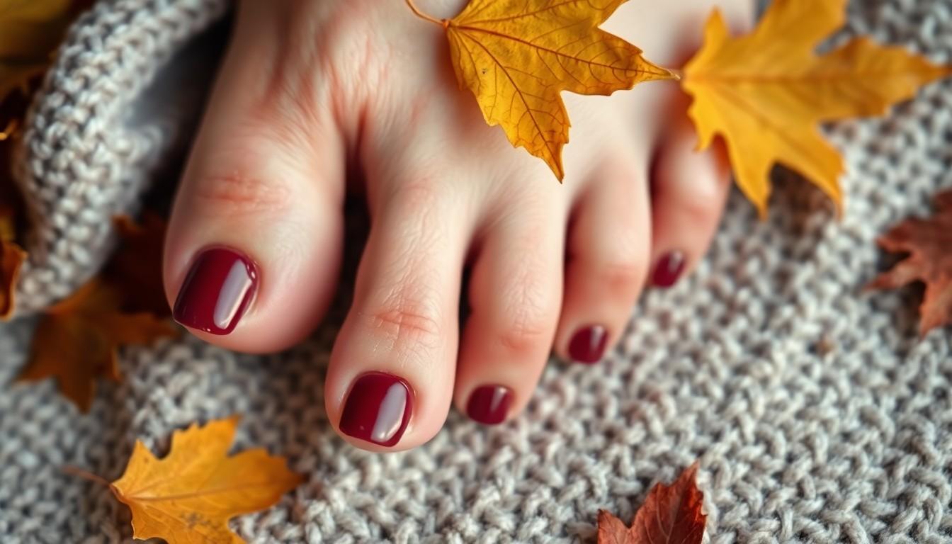 10 Cozy Toe Nail Fall Pedicure Ideas for Your Autumn Boot Season 4 10 Cozy Toe Nail Fall Pedicure Ideas for Your Autumn Boot Season 3