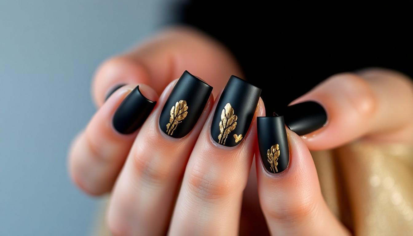 15 Stunning Matte Black Nail Ideas You Need to Try Now | From Minimalist to Gothic 8 15 Stunning Matte Black Nail Ideas You Need to Try Now | From Minimalist to Gothic 7