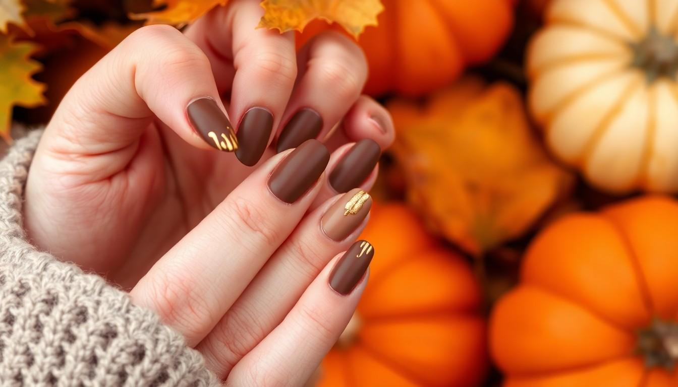 10 Stunning Fall Nail Ideas for Short Nails: Cozy Autumn Designs That Wow 12 10 Stunning Fall Nail Ideas for Short Nails: Cozy Autumn Designs That Wow 11