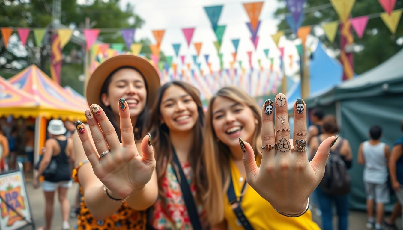 10 Dazzling Festival Nail Ideas to Make You Stand Out in the Crowd | 2025 Guide 8 10 Dazzling Festival Nail Ideas to Make You Stand Out in the Crowd | 2025 Guide 7