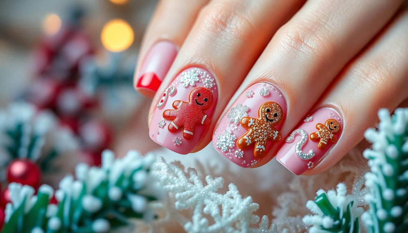 20 Glamorous Pink Christmas Nail Ideas for Holiday Magic | Festive 2025 Designs 10 20 Glamorous Pink Christmas Nail Ideas for Holiday Magic | Festive 2025 Designs 9