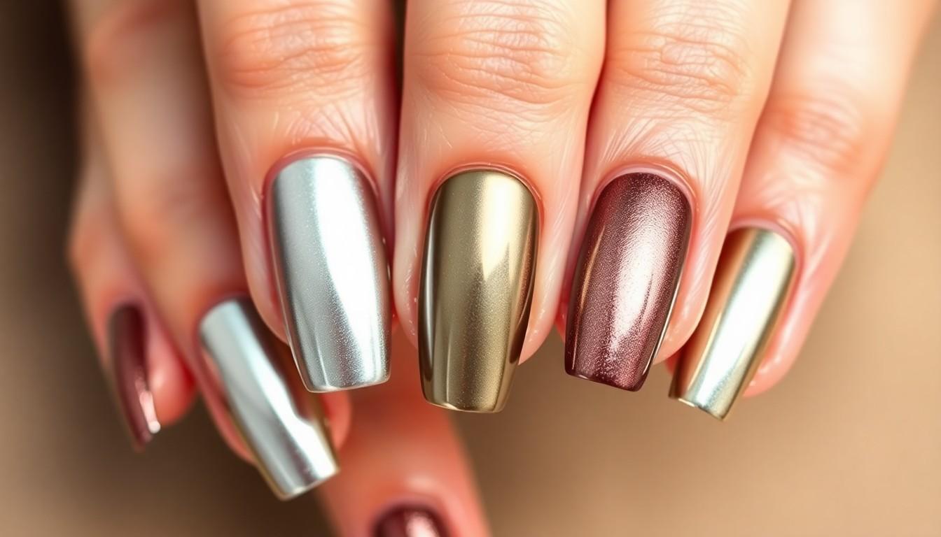 25 Stunning Metallic Nail Ideas to Elevate Your Manicure Game | 2025 Trends 14 25 Stunning Metallic Nail Ideas to Elevate Your Manicure Game | 2025 Trends 13