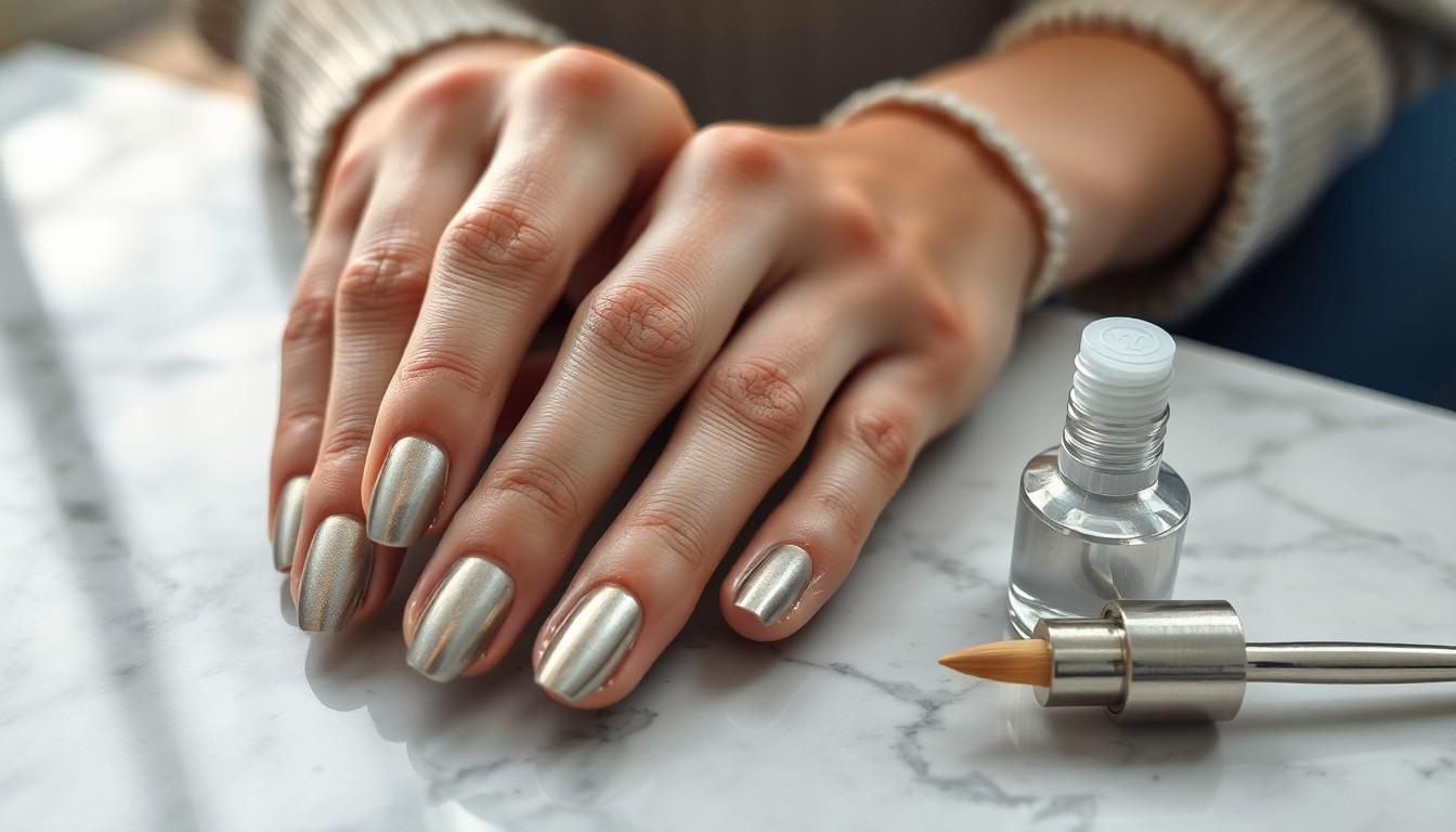 25 Stunning Metallic Nail Ideas to Elevate Your Manicure Game | 2025 Trends 16 25 Stunning Metallic Nail Ideas to Elevate Your Manicure Game | 2025 Trends 15