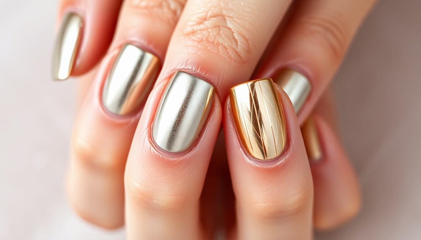 25 Stunning Metallic Nail Ideas to Elevate Your Manicure Game | 2025 Trends 10 25 Stunning Metallic Nail Ideas to Elevate Your Manicure Game | 2025 Trends 9