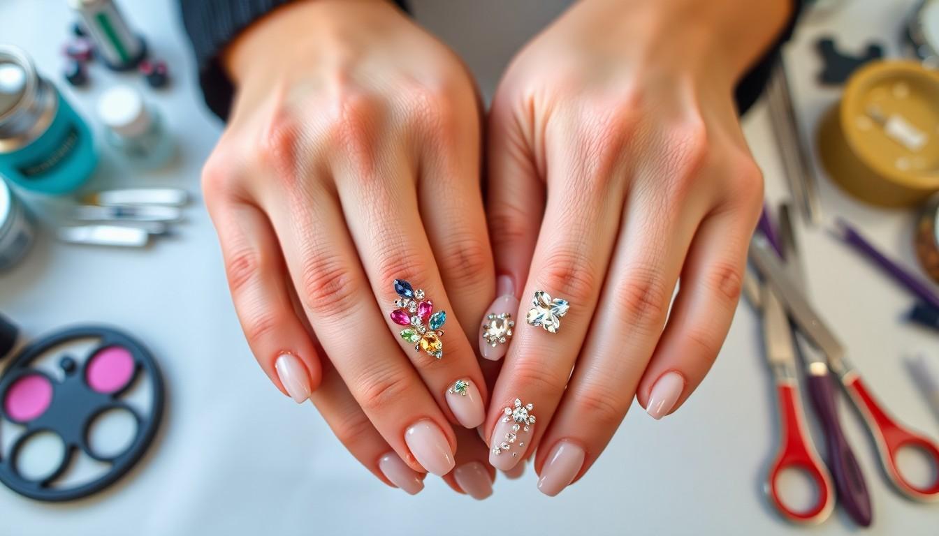 10 Dazzling Rhinestone Nail Ideas That Will Make Your Manicure Sparkle | 2025 Guide 18 10 Dazzling Rhinestone Nail Ideas That Will Make Your Manicure Sparkle | 2025 Guide 17