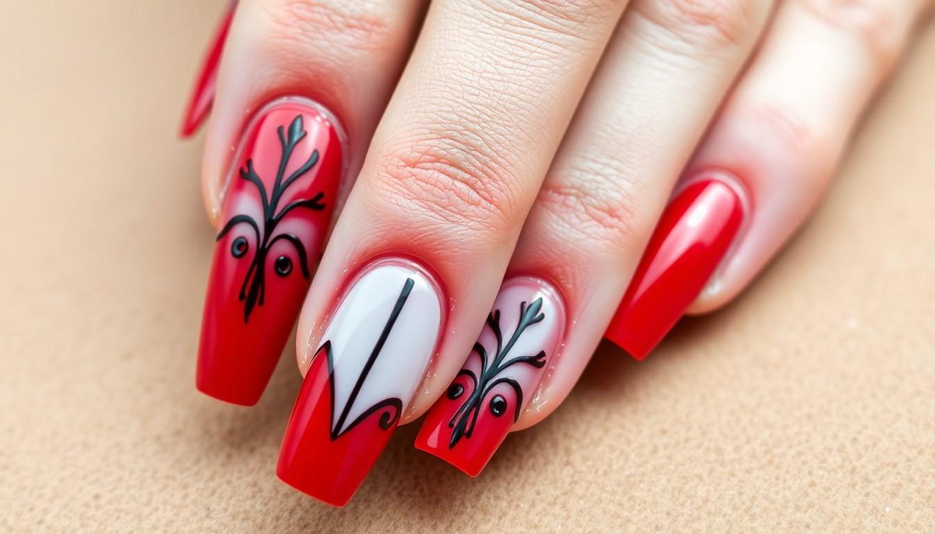 25 Stunning Red Acrylic Nail Ideas for Every Occasion | 2025 Style Guide 14 25 Stunning Red Acrylic Nail Ideas for Every Occasion | 2025 Style Guide 13