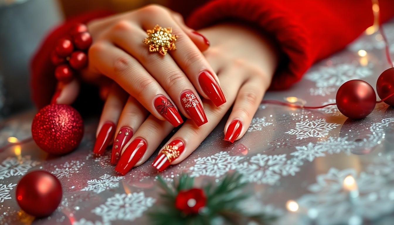 25 Stunning Red Acrylic Nail Ideas for Every Occasion | 2025 Style Guide 10 25 Stunning Red Acrylic Nail Ideas for Every Occasion | 2025 Style Guide 9