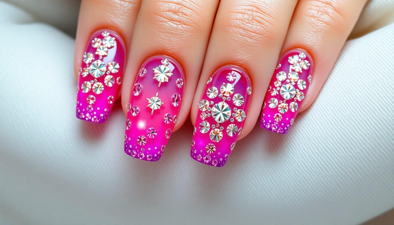 10 Stunning Rhinestone Nail Ideas That Will Make Your Manicure Sparkle | 2025 Trends 4 10 Stunning Rhinestone Nail Ideas That Will Make Your Manicure Sparkle | 2025 Trends 3