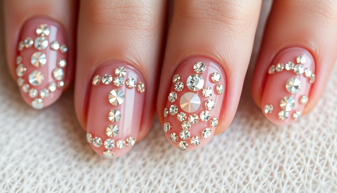 10 Stunning Rhinestone Nail Ideas That Will Make Your Manicure Sparkle | 2025 Trends 14 10 Stunning Rhinestone Nail Ideas That Will Make Your Manicure Sparkle | 2025 Trends 13
