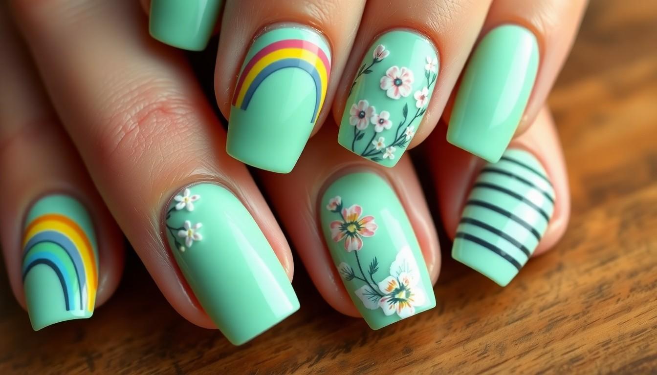 15 Fresh Mint Green Nail Ideas for Every Season | Trending Manicure Inspiration 8 15 Fresh Mint Green Nail Ideas for Every Season | Trending Manicure Inspiration 7