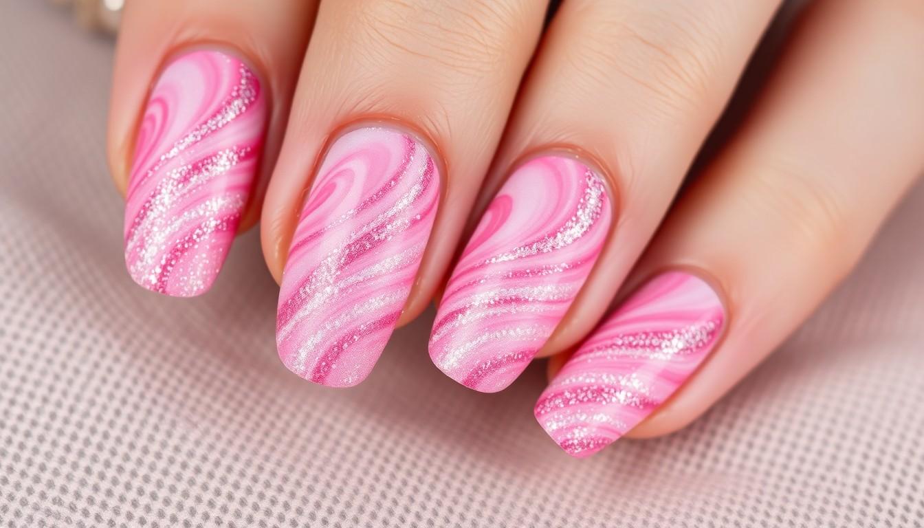 15 Stunning Pink Glitter Nail Ideas for Every Occasion | Sparkle in Style 12 15 Stunning Pink Glitter Nail Ideas for Every Occasion | Sparkle in Style 11