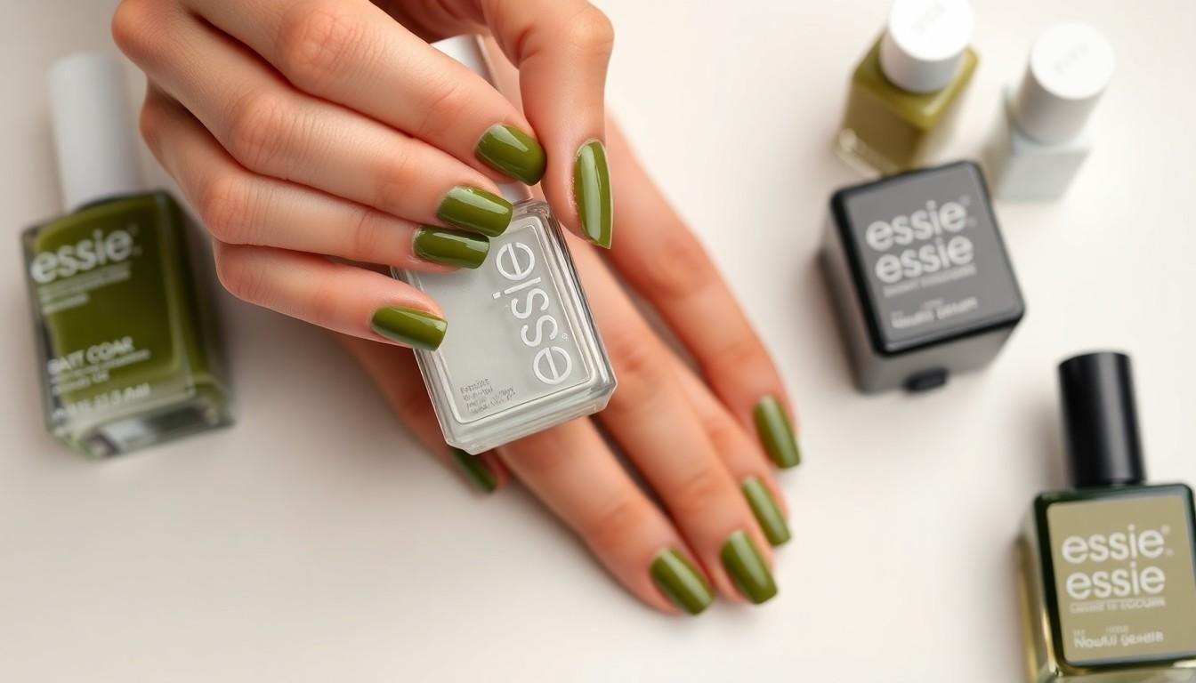 15 Trending Olive Green Nail Ideas For Every Season (2025) 14 15 Trending Olive Green Nail Ideas For Every Season (2025) 13