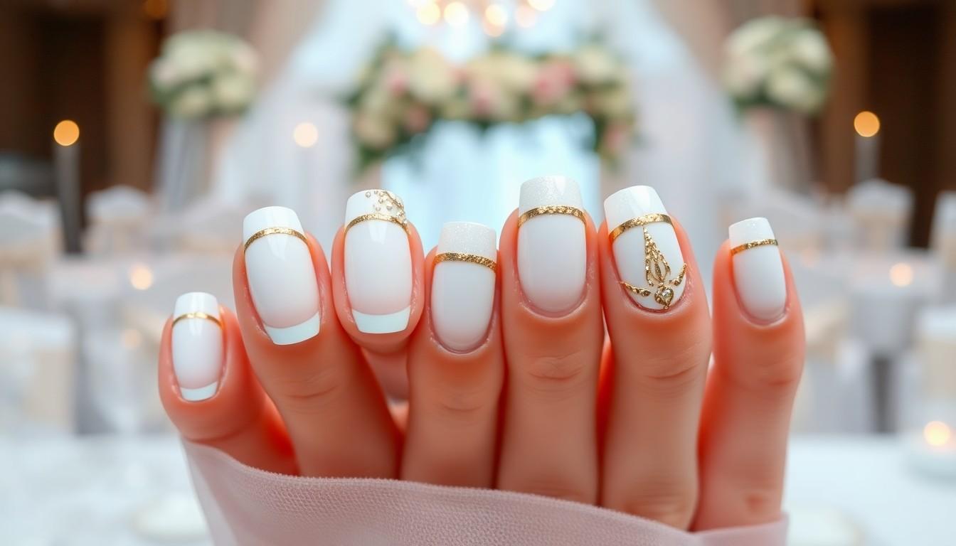 15 Elegant White and Gold Nail Ideas for Any Occasion | Trending 2025 Designs 10 15 Elegant White and Gold Nail Ideas for Any Occasion | Trending 2025 Designs 9