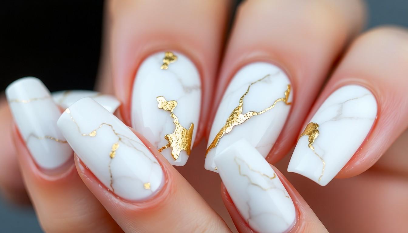 15 Elegant White and Gold Nail Ideas for Any Occasion | Trending 2025 Designs 6 15 Elegant White and Gold Nail Ideas for Any Occasion | Trending 2025 Designs 5