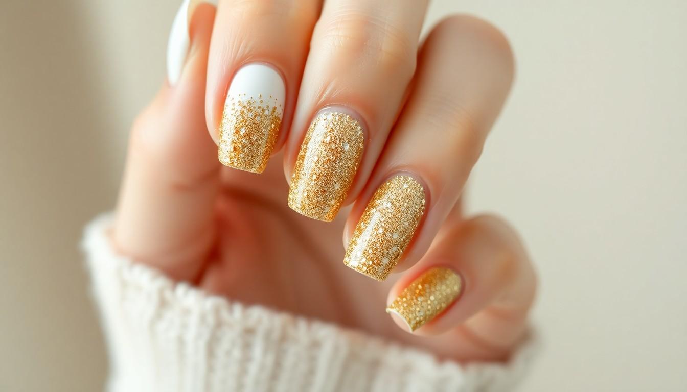 15 Elegant White and Gold Nail Ideas for Any Occasion | Trending 2025 Designs 8 15 Elegant White and Gold Nail Ideas for Any Occasion | Trending 2025 Designs 7